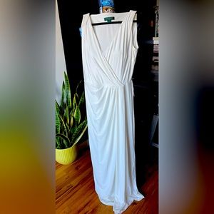 Beautiful white Ralph Lauren Maxi Dress